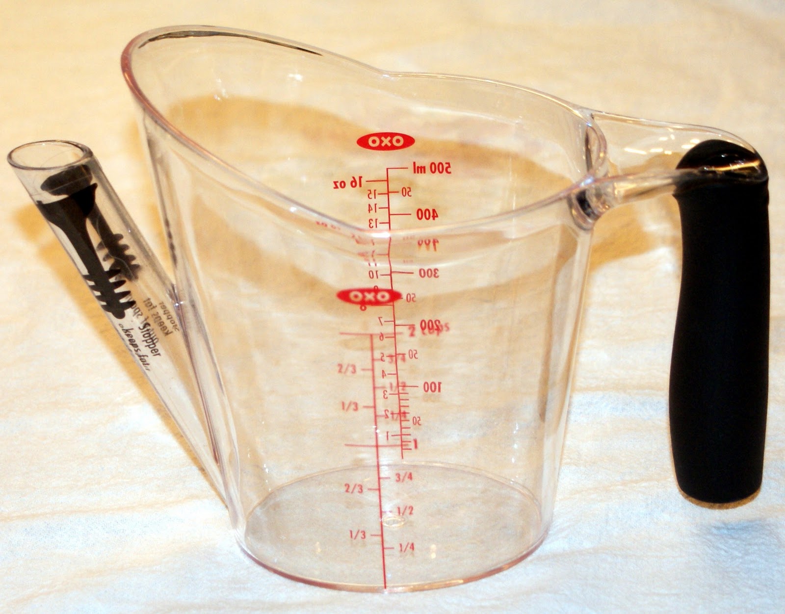 The Baker's Mann Measuring Cup with Fat Separator