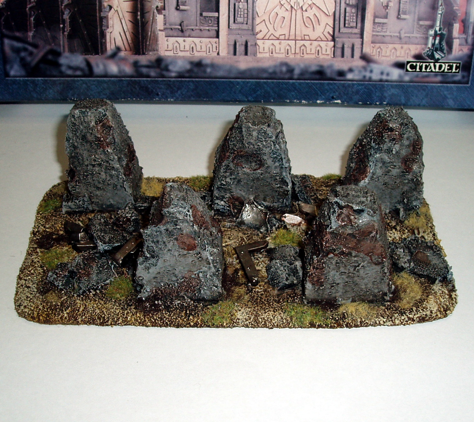 Aurelius Legion Terrain Focus 40k Tank Traps Finished