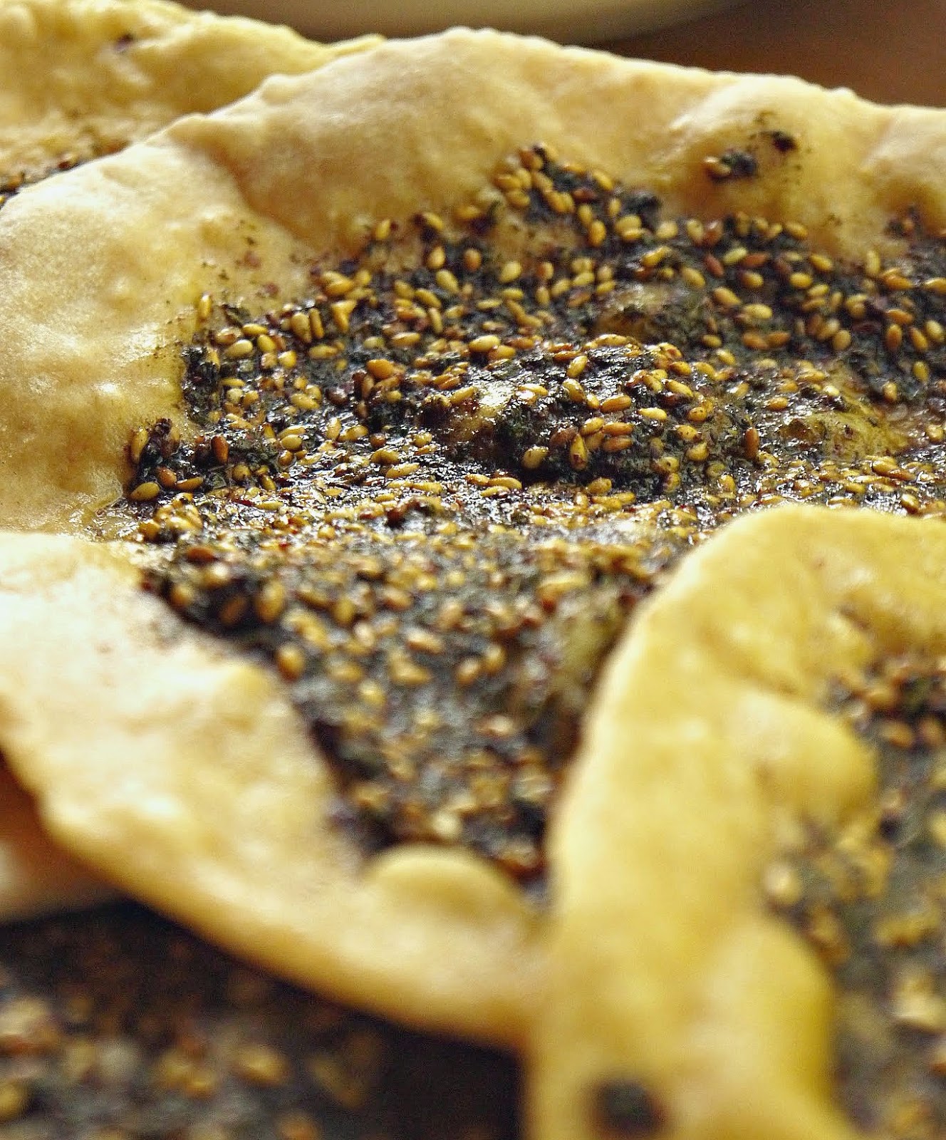 Bint Rhoda's Kitchen Za'atar Bread, or Mana'eesh