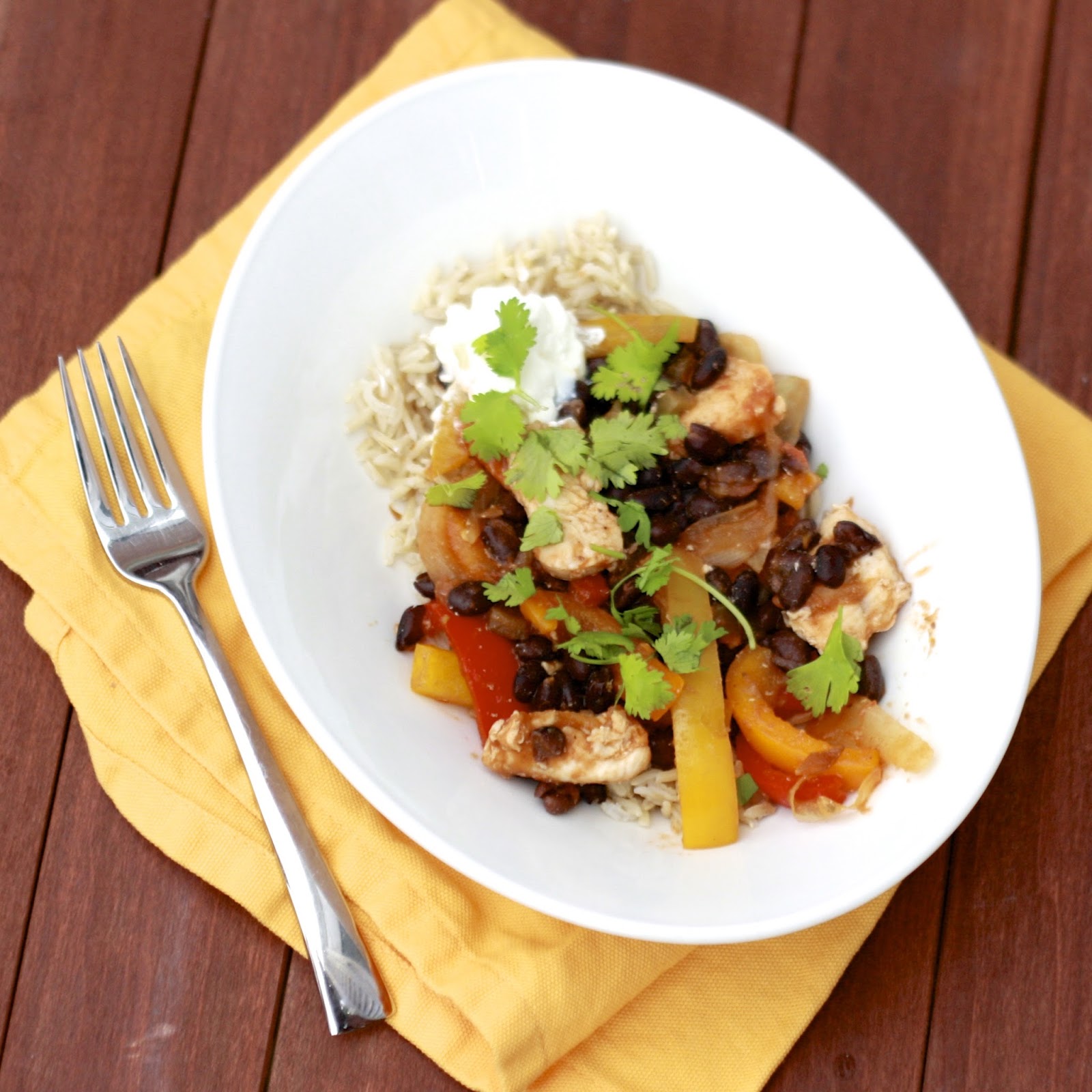 Chicken and Black Bean Fajita Stir Fry The Sweets Life