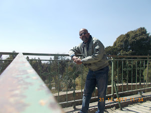 At the peak of Addis Ababa city on Mt Entoto.