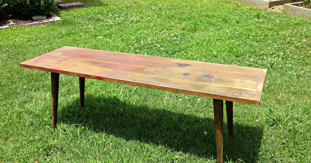 vintage home love Garage Sale Table Redo