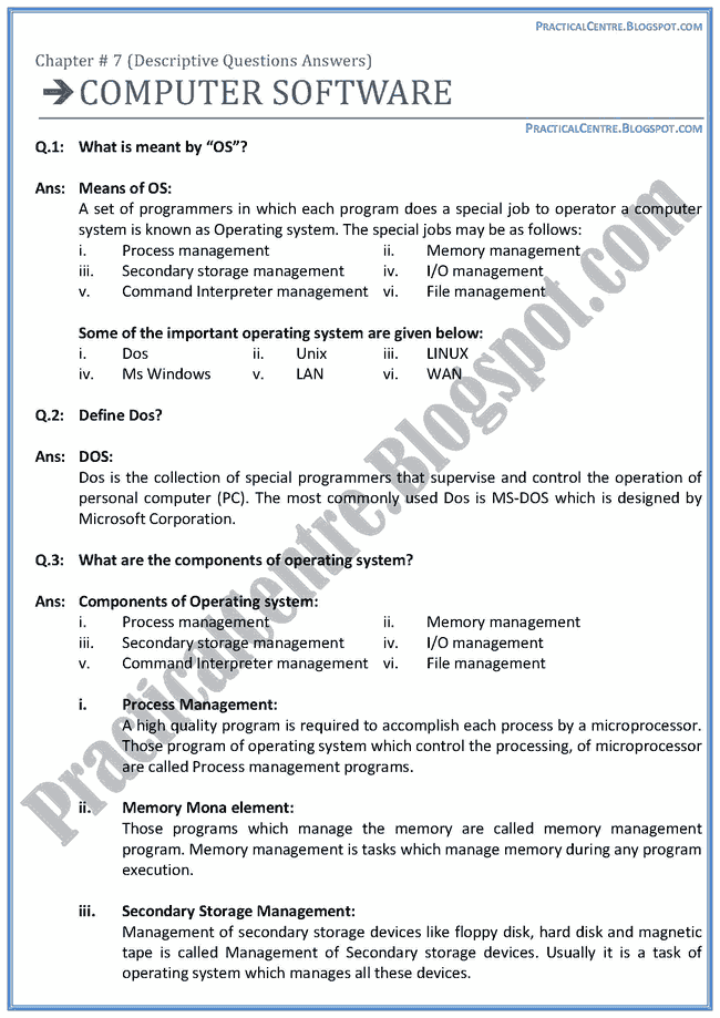 computer-software-descriptive-questions-answers-computer-9th