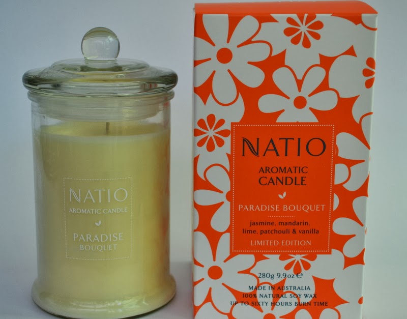 Bottled Beauty Natio Limited Edition Aromatic Candle in "Paradise Bouquet"
