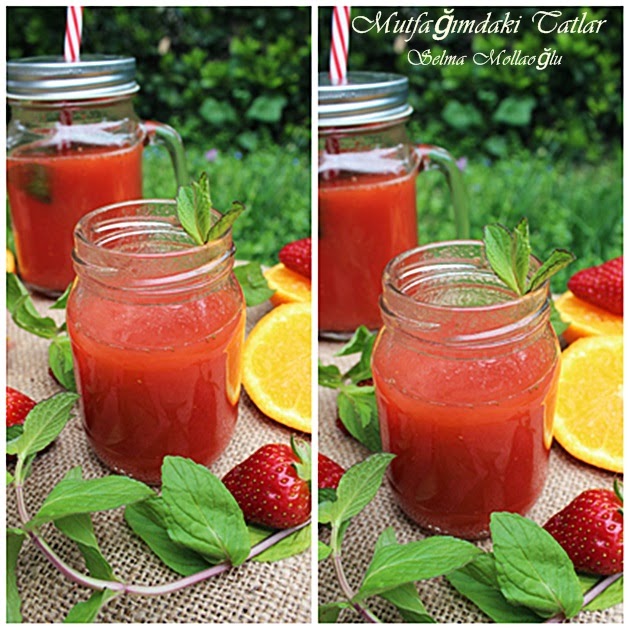 cilekli portakal suyu mutfak ve tatlar