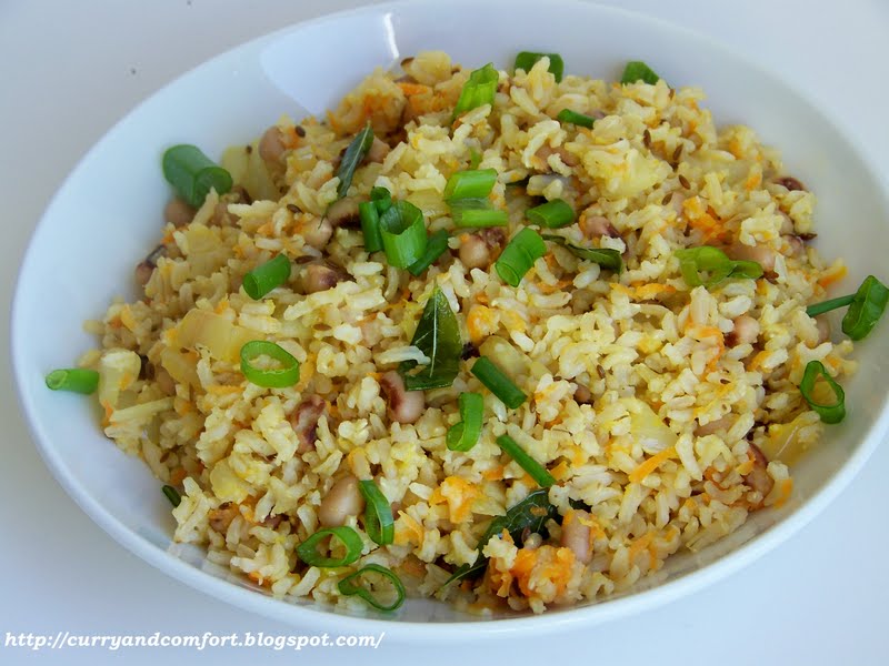 Kitchen Simmer Brown Rice and Black Eyed Pea Pilaf Vegan Rice Dish