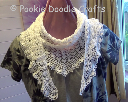 Pookie Doodle Crafts: Summer Sprigs Lace Scarf Crochet ...