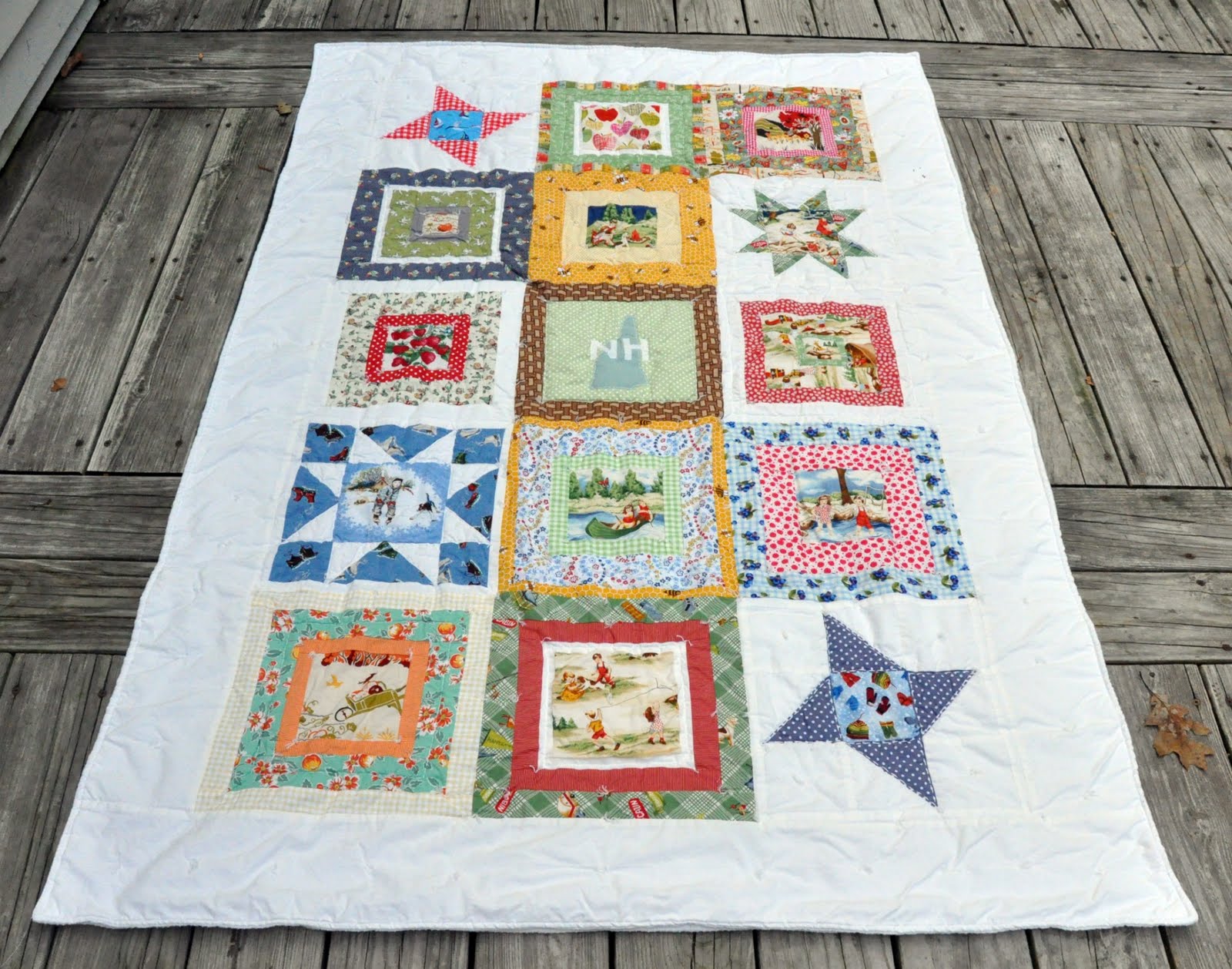 baby burrito quilts A new Hampshire Quilt for a friend who moved away...