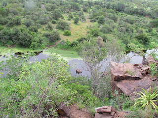 De grote vallei van de Shingwedzi rivier bij Redrocks is vandaag wel via de weg toegankelijk.