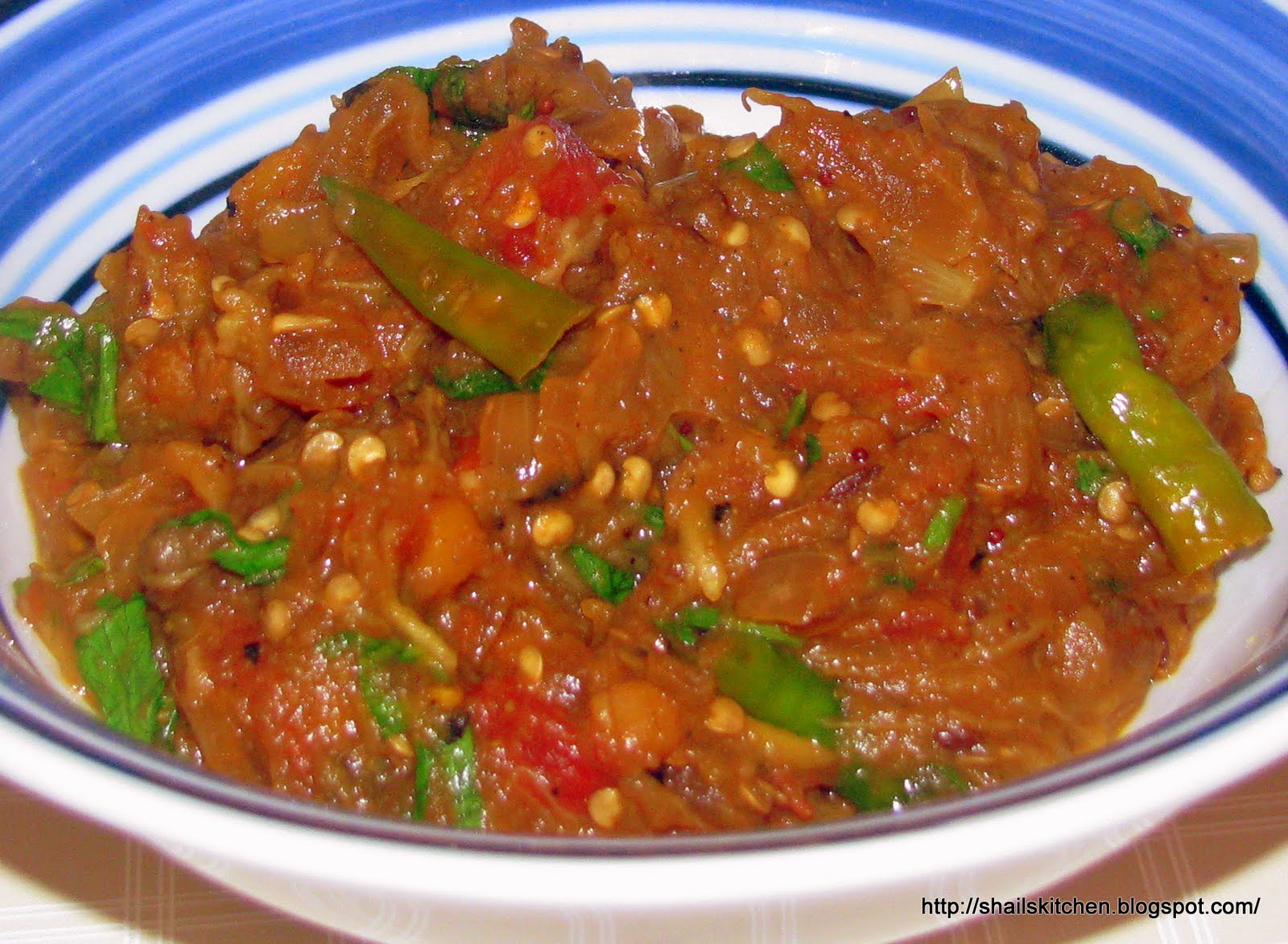 Shail de Cuisine Baingan Ka Bharta