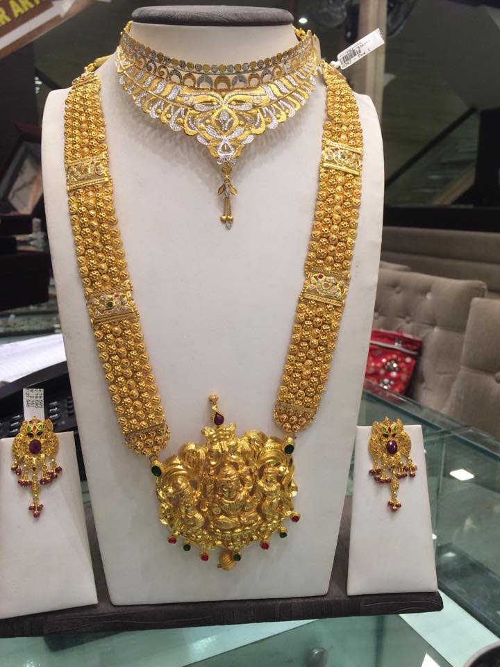 Jewellery Designs Nakshi Haram Set