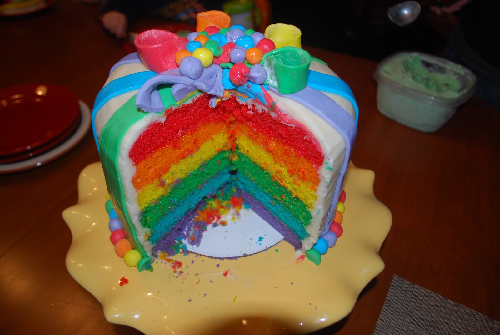 عيد ميلادي غدا  ادخلو بنات  Rainbow+birthday+cake+14