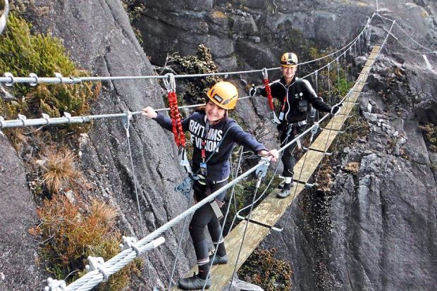 Laluan Via Ferrata Kinabalu Tertinggi Di Dunia