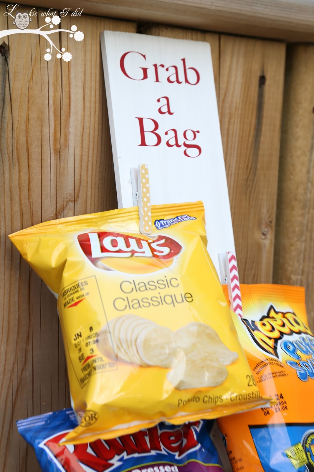 Lookie What I Did "Grab a Bag" A Way to Organize those Bags of Chips.....