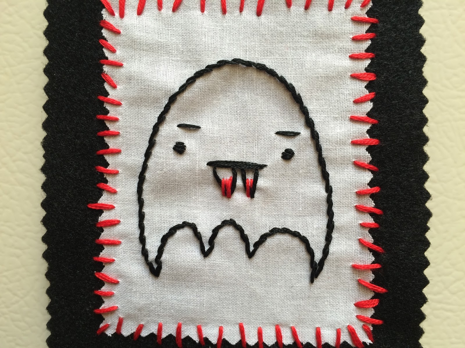 halloween ghost embroidery pattern