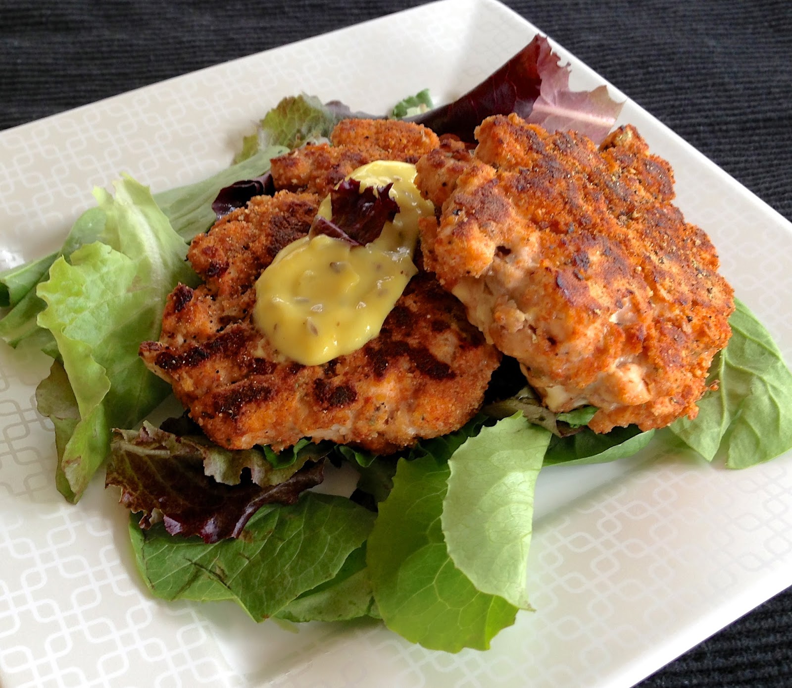 Points In My Life Smoked Salmon Patties with Dill Mustard Lemon Sauce