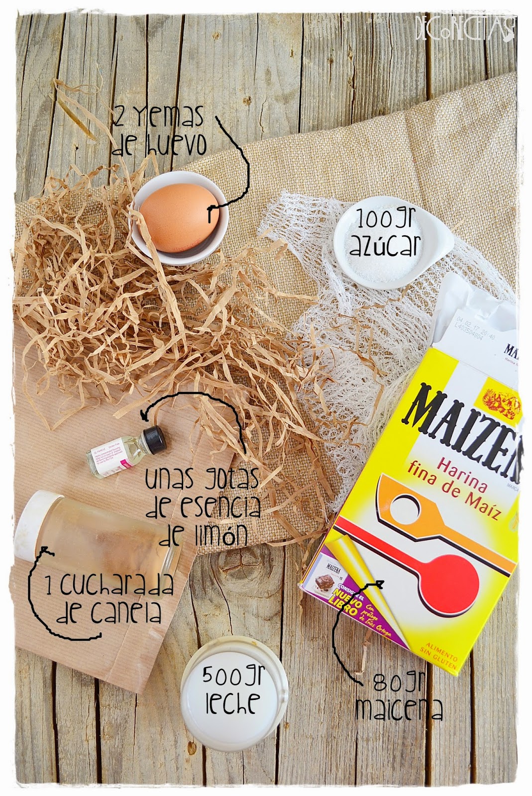 Ingredientes para Leche frita