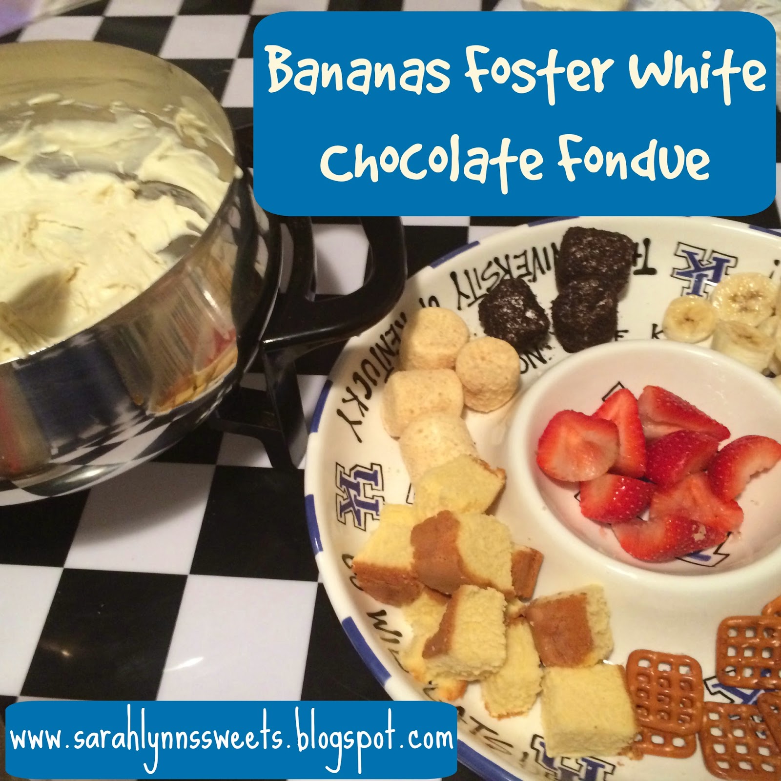 Bananas Foster White Chocolate Fondue