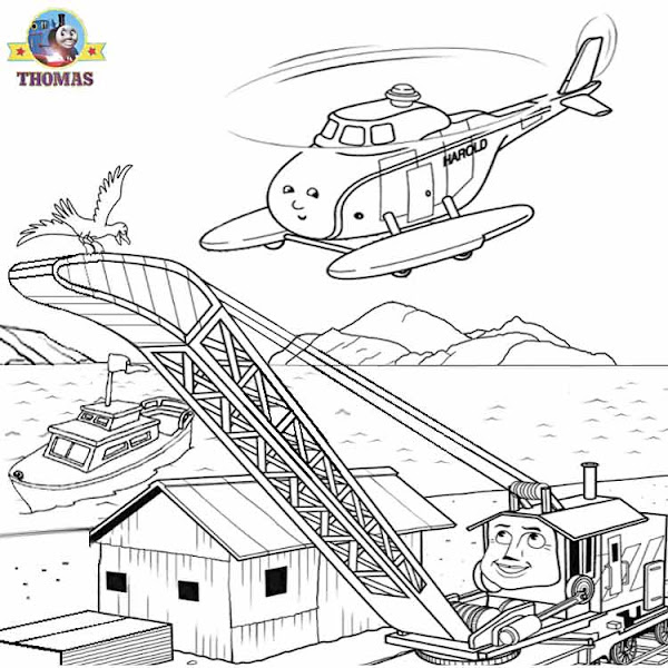 Salty Train Coloring Page Salty Train Coloring Page