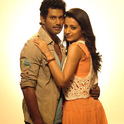 Vishal, Trisha Krishnan, Sunaina on Samar (2013) Tamil Movie Latest Stills