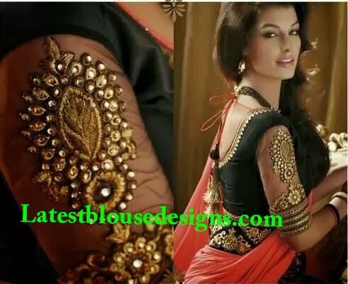 transparent sleeve blouse