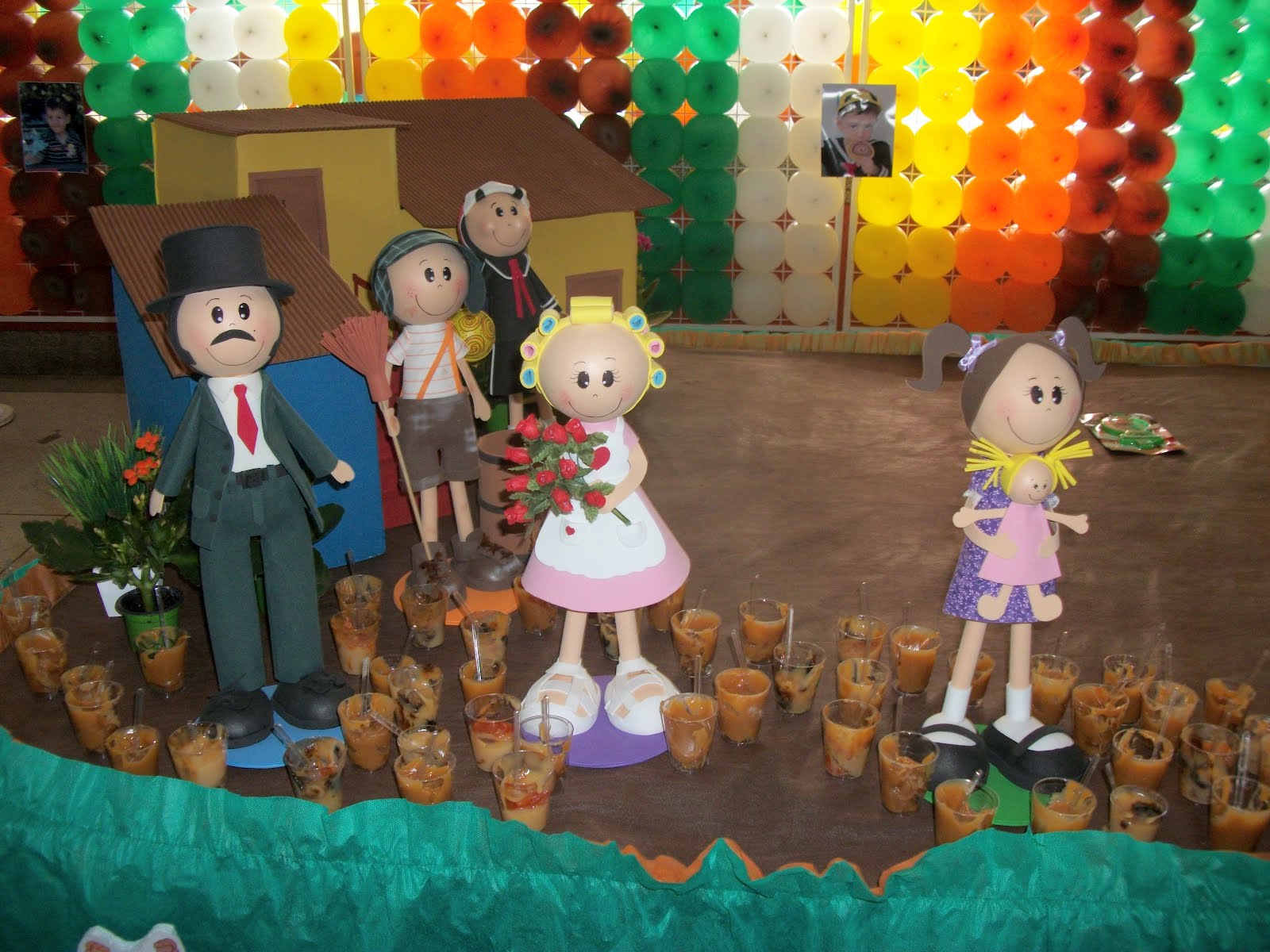 bonecos de eva 3d da turma do chaves para decoração de festas bonecos de eva 3d da turma do chaves para decoração de festas