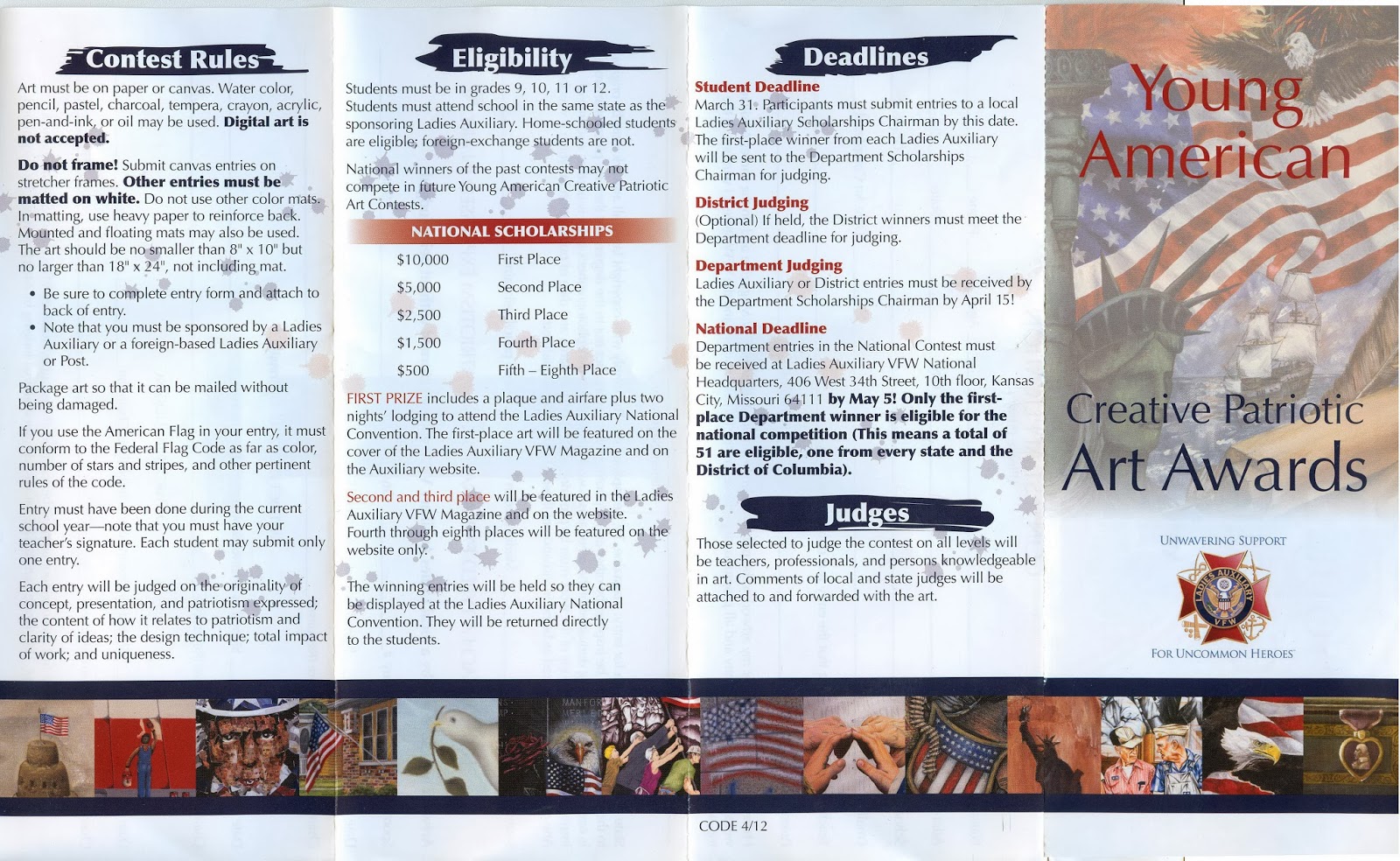 Williamsburg Jr. Sr. High Art Forms & Contest Rules (VFW)