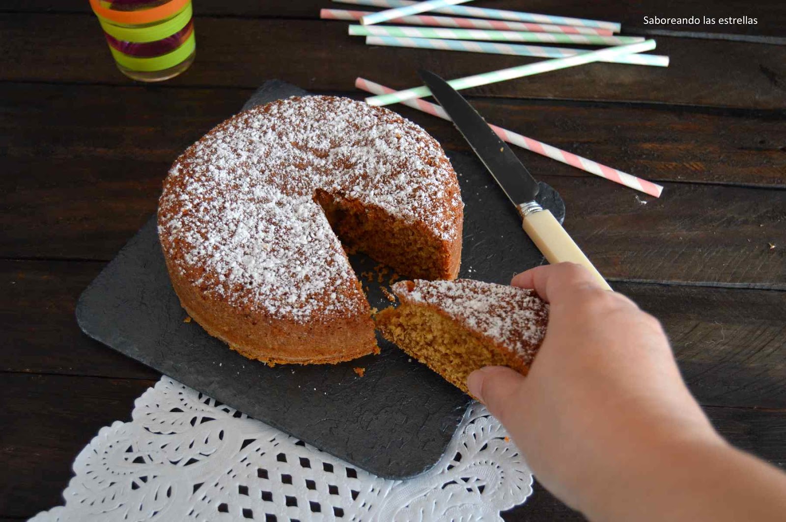 Bizcocho de crema de Speculoos {Sin Lactosa }-Saboreando las estrellas-