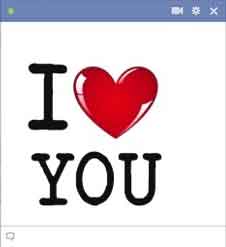 Chat Emoticon Facebook Spesial Love Symbol