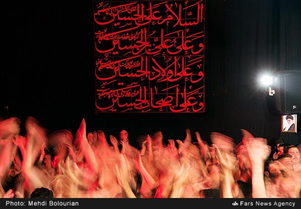 Mourning of Son of Ali (Hussein a.s) in Iran, now a days continues... as its starts from 1st of Muharram and will end after 40 days. During these days many Iranian Muslims take out processions on road to mourn on the tragedy of Karbala. Mourning of Son of Ali (Hussein a.s) in Iran, now a days continues... as its starts from 1st of Muharram and will end after 40 days. During these days many Iranian Muslims take out processions on road to mourn on the tragedy of Karbala.