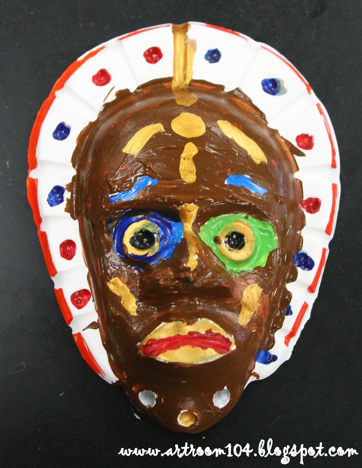 Art Room 104 Extended Day Project Plaster Masks