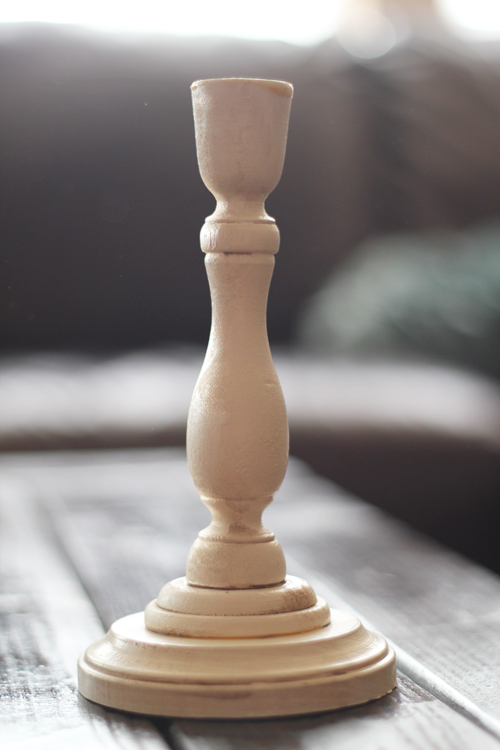 for a song DIY [wooden candle sticks]
