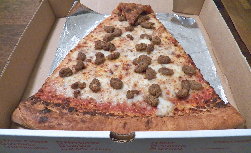 Pizza Mart Jumbo Slice with a Smile DC Outlook