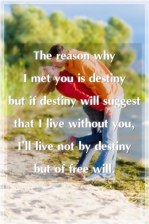 Destiny Love Quotes Awesome The Reason Why I Met You Is Destiny SILVER QUOTES Destiny Love Quotes Awesome The Reason Why I Met You Is Destiny SILVER QUOTES