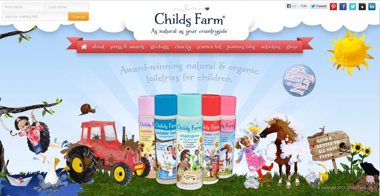 Katie Cupcake Cymru Childs Farm Natural Toiletries for Kids!