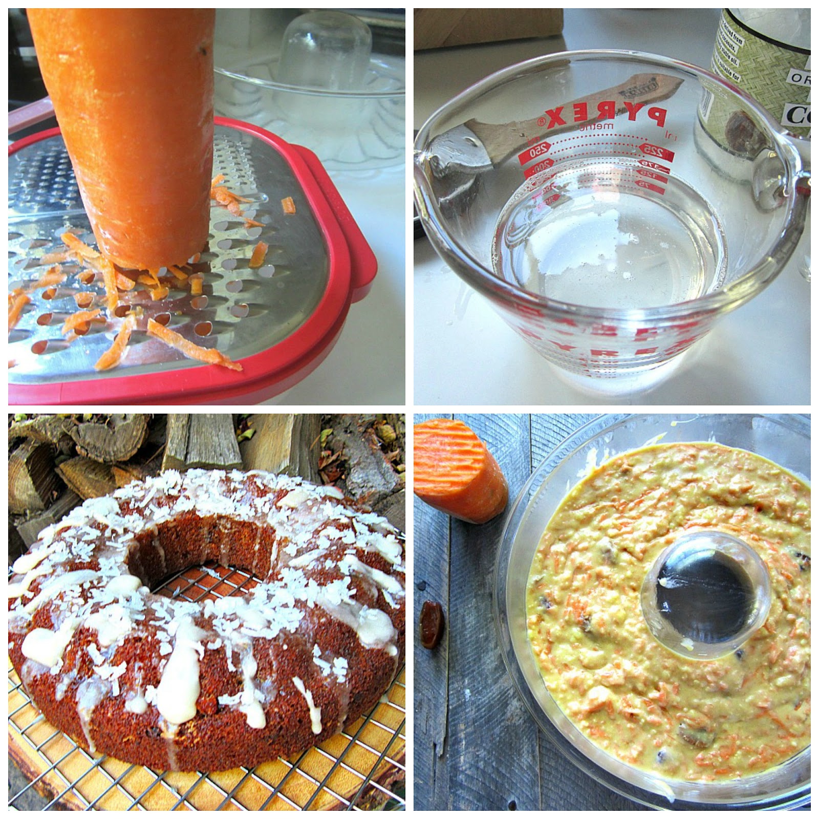 Carrot Bundt Cake w/ Dates & Coconut Oil