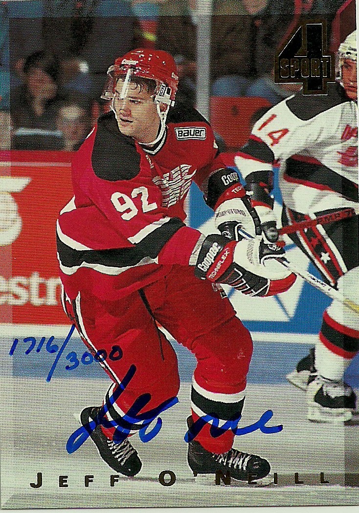 Autograph Warehouse 651678 Jeff O Neill Autographed Hockey Card