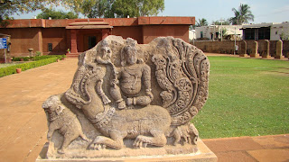 Sculpture kept outside the temple