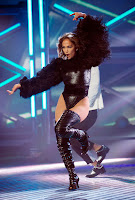 Jennifer Lopez looking super hot in a black bodysuit