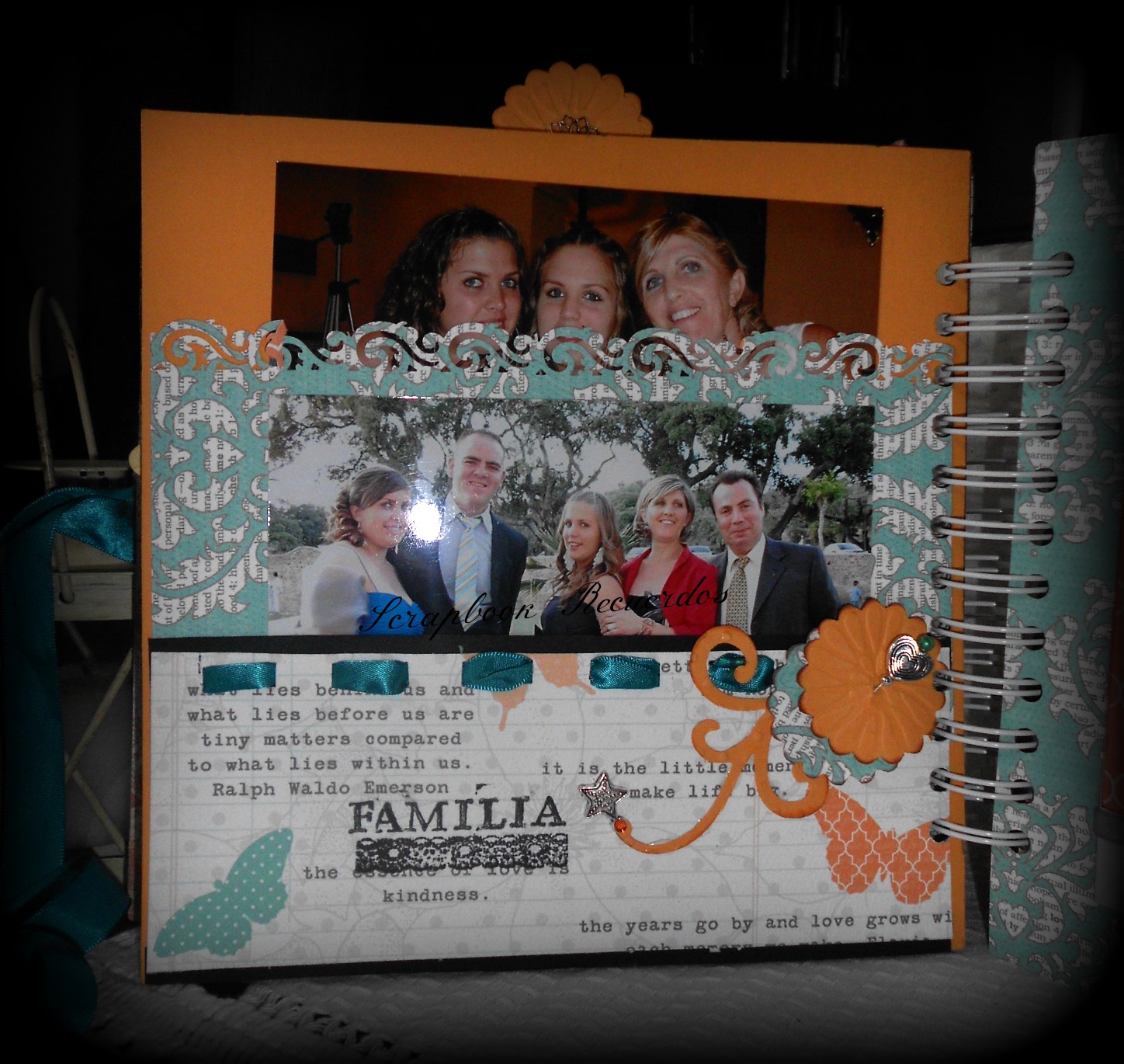 Scrapbook Recuerdos Album para mama scrapbook (de Fany para su madre)