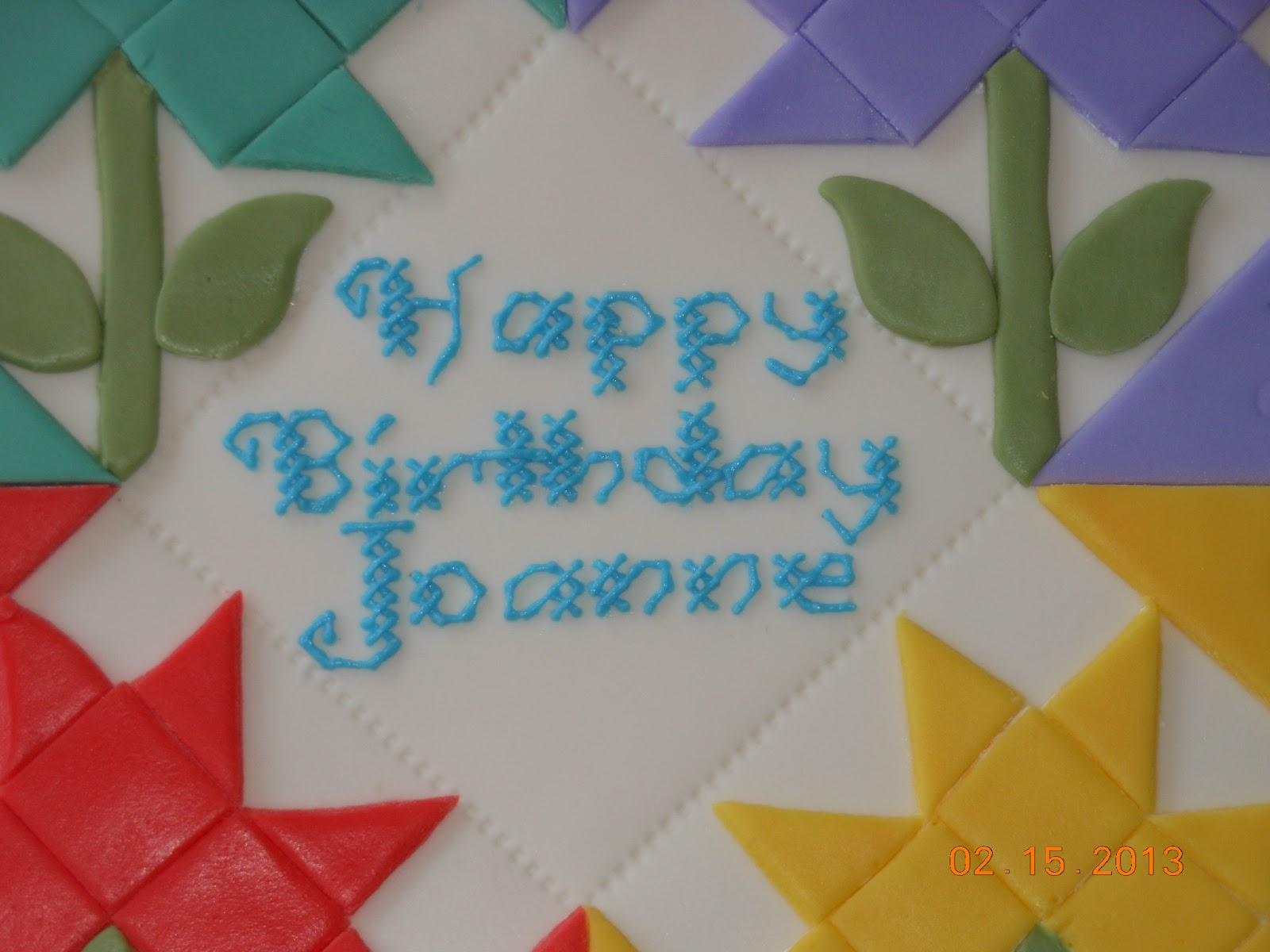 It's a piece of cake Quilt Birthday Cake