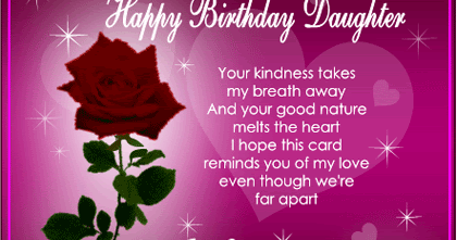 shayri wallpapers: Birthday Wishes for daughter