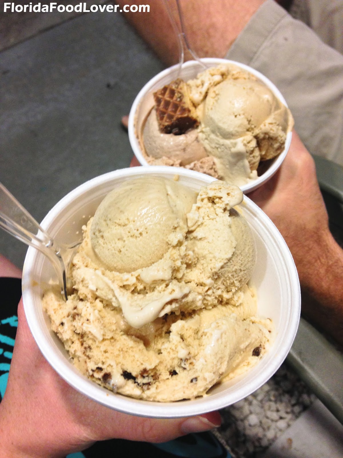 Florida Food Lover Cinnamon Brown Sugar Ice Cream with Hunahpu's