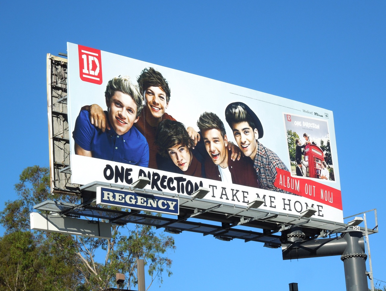 Daily Billboard One Direction Take Me Home album billboards