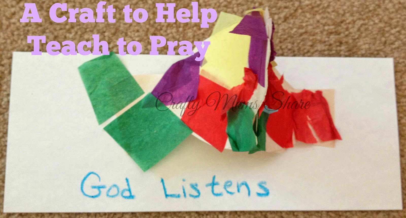 Crafty Moms Share Teaching to Pray