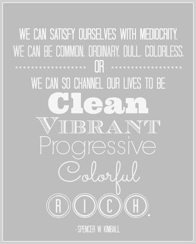 Beyond Mediocrity Printable Quote from Blissful Roots