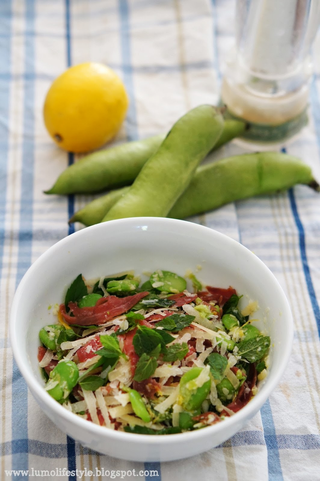 lumo lifestyle Jamie Oliver's broad bean salad