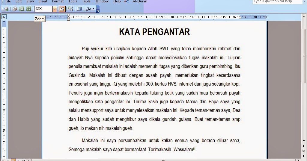 Contoh Kata Pengantar Skripsi Yang Benar Skripsi PAI Contoh Kata Pengantar Skripsi Yang Benar Skripsi PAI