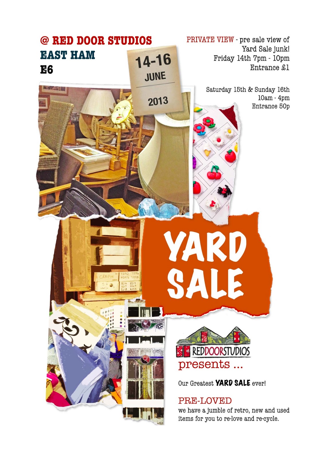 East London Craft Guerrilla Ahoy! Yard Sale in East Ham E6!