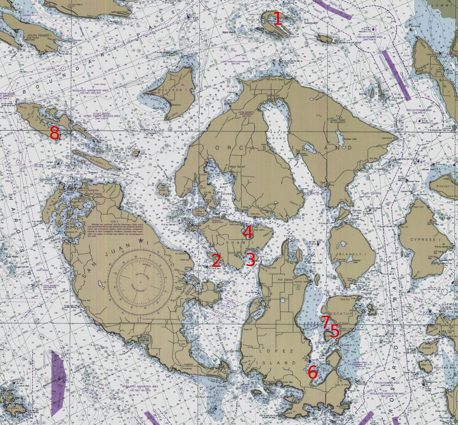 windborne in puget sound favorite san juan island anchorages san juan islands charts